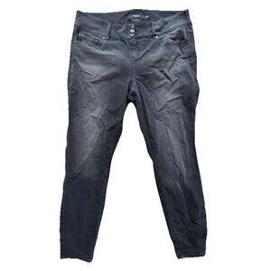 Torrid Denim Women’s 18R Black Skinny Stretchy Cotton Blend Jeans Plus Size